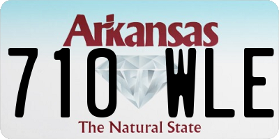 AR license plate 710WLE