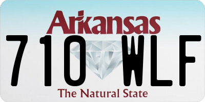AR license plate 710WLF