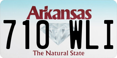 AR license plate 710WLI