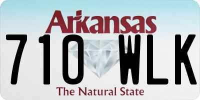 AR license plate 710WLK