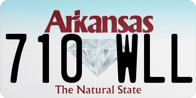 AR license plate 710WLL