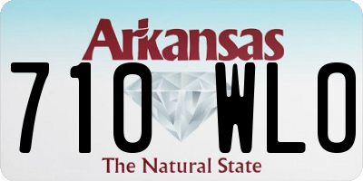AR license plate 710WLO