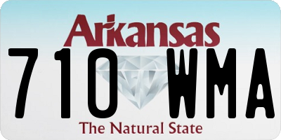 AR license plate 710WMA