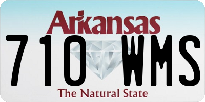 AR license plate 710WMS