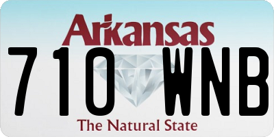 AR license plate 710WNB