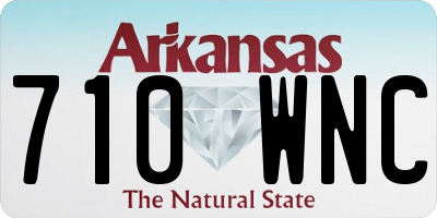 AR license plate 710WNC