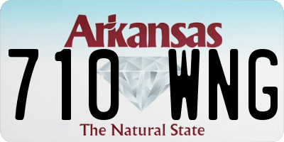 AR license plate 710WNG