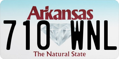 AR license plate 710WNL