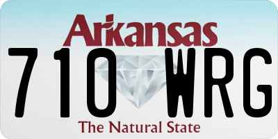 AR license plate 710WRG