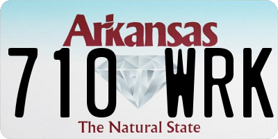 AR license plate 710WRK