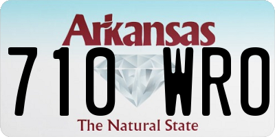 AR license plate 710WRO
