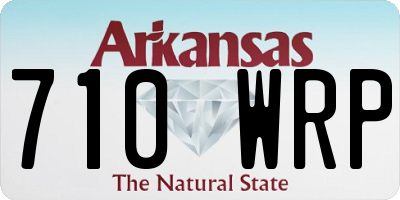 AR license plate 710WRP