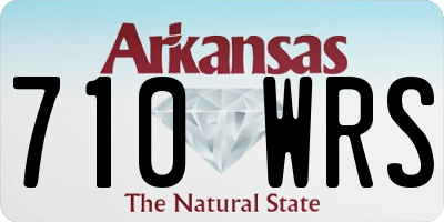AR license plate 710WRS