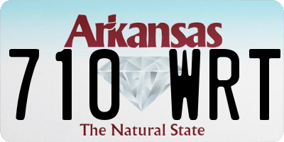 AR license plate 710WRT