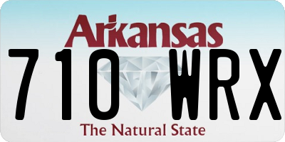 AR license plate 710WRX