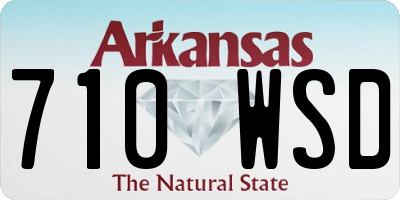 AR license plate 710WSD