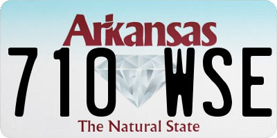AR license plate 710WSE
