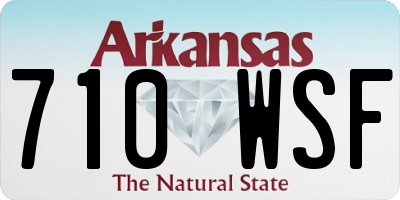 AR license plate 710WSF