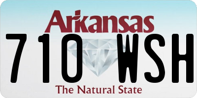 AR license plate 710WSH