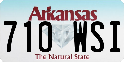 AR license plate 710WSI