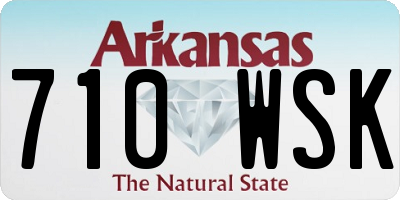 AR license plate 710WSK