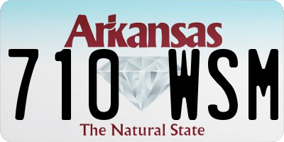 AR license plate 710WSM