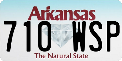 AR license plate 710WSP