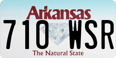 AR license plate 710WSR