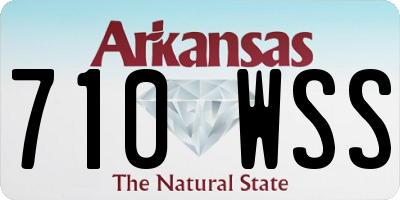 AR license plate 710WSS