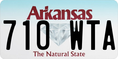AR license plate 710WTA