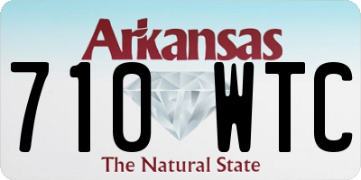 AR license plate 710WTC