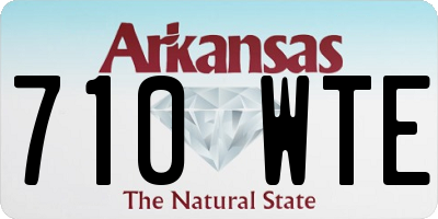 AR license plate 710WTE