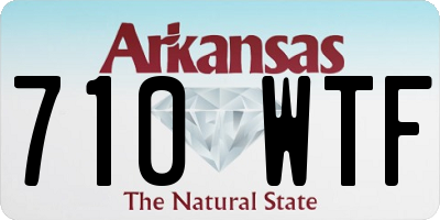 AR license plate 710WTF