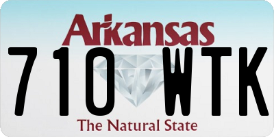 AR license plate 710WTK