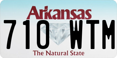 AR license plate 710WTM