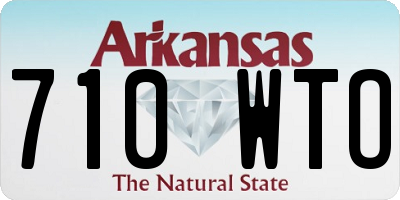 AR license plate 710WTO