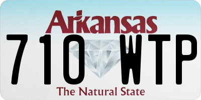 AR license plate 710WTP