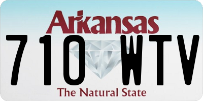 AR license plate 710WTV