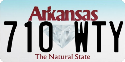 AR license plate 710WTY
