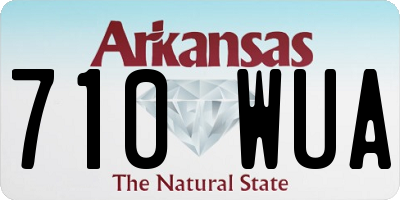 AR license plate 710WUA
