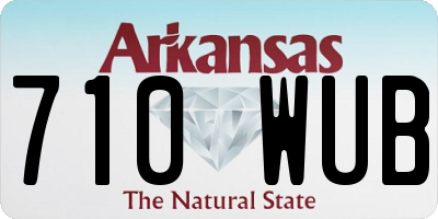 AR license plate 710WUB