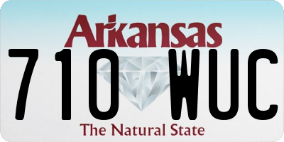 AR license plate 710WUC