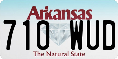 AR license plate 710WUD