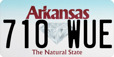 AR license plate 710WUE