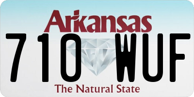 AR license plate 710WUF