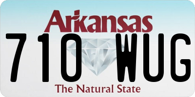 AR license plate 710WUG
