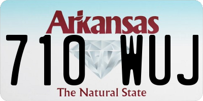AR license plate 710WUJ