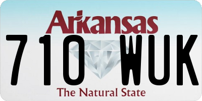 AR license plate 710WUK