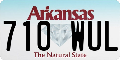 AR license plate 710WUL