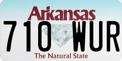 AR license plate 710WUR